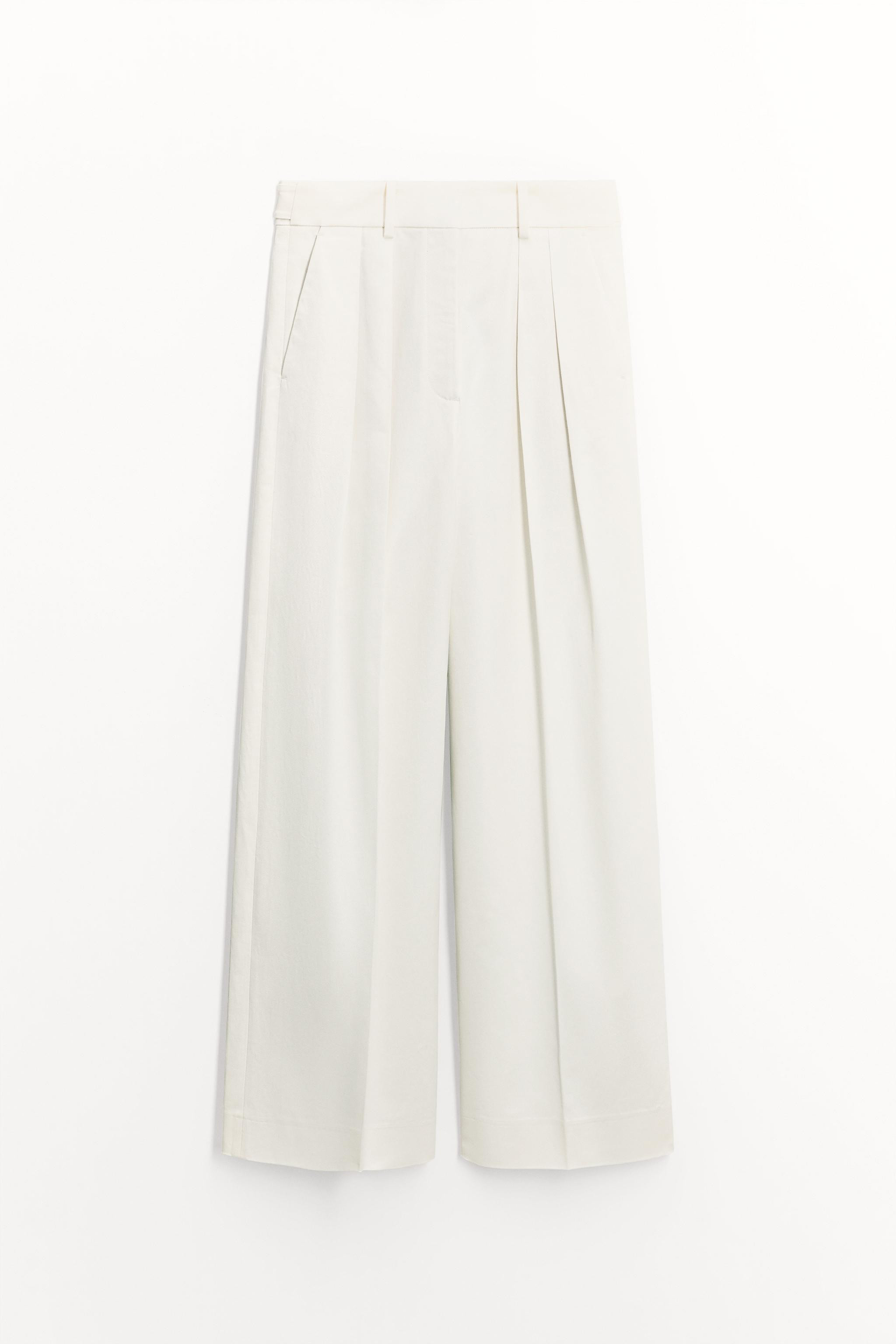 ZW COLLECTION TWILL DARTED TROUSERS | Zara UK