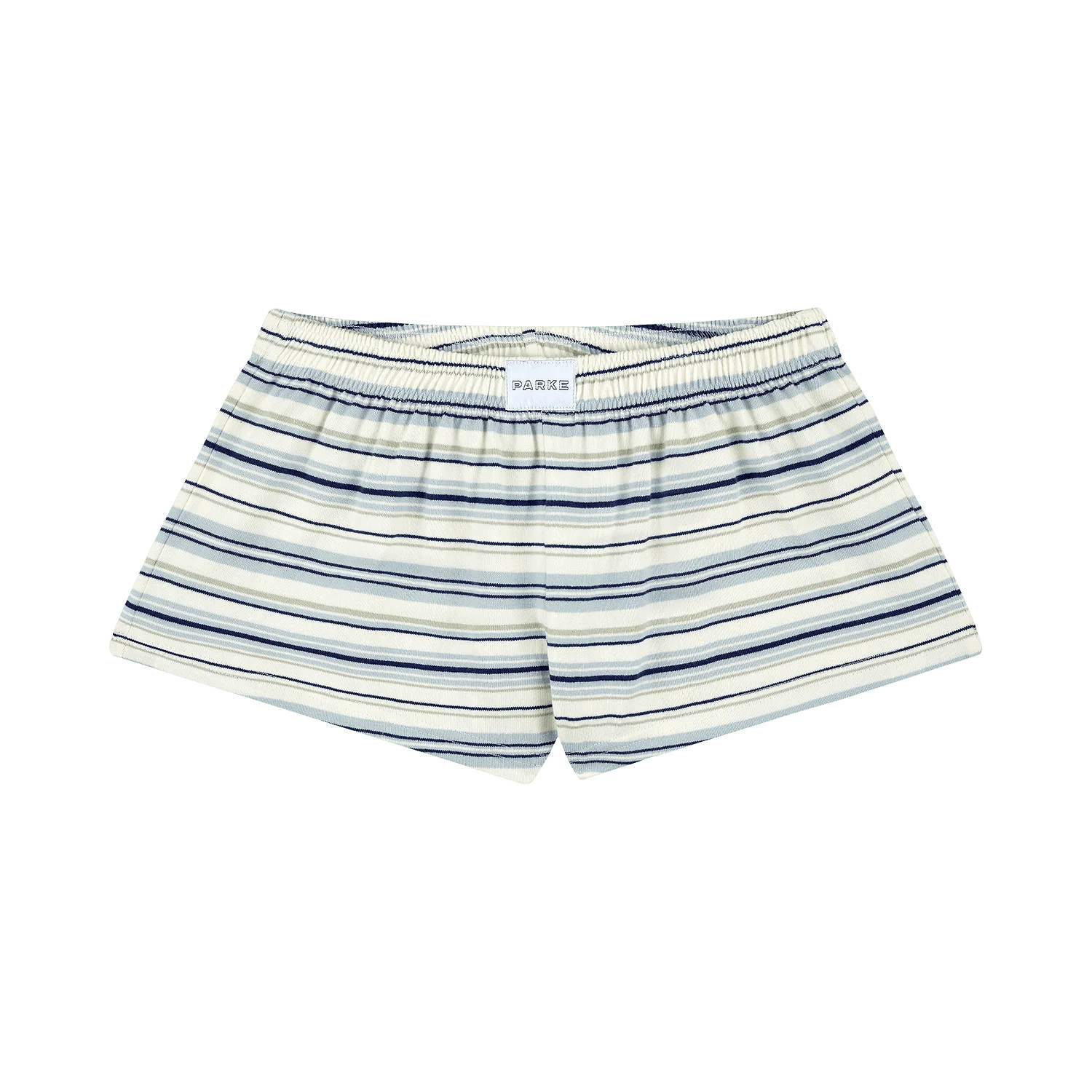 Cotton Boxer Shorts - Sea Stripe | Parke