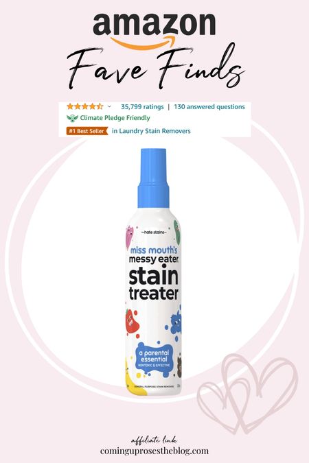 A must-have for any messy eaters out there or parents! This stuff works MIRACLES. It’s a #1 bestseller in Stain Removers on Amazon.

#LTKbaby #LTKkids #LTKfamily