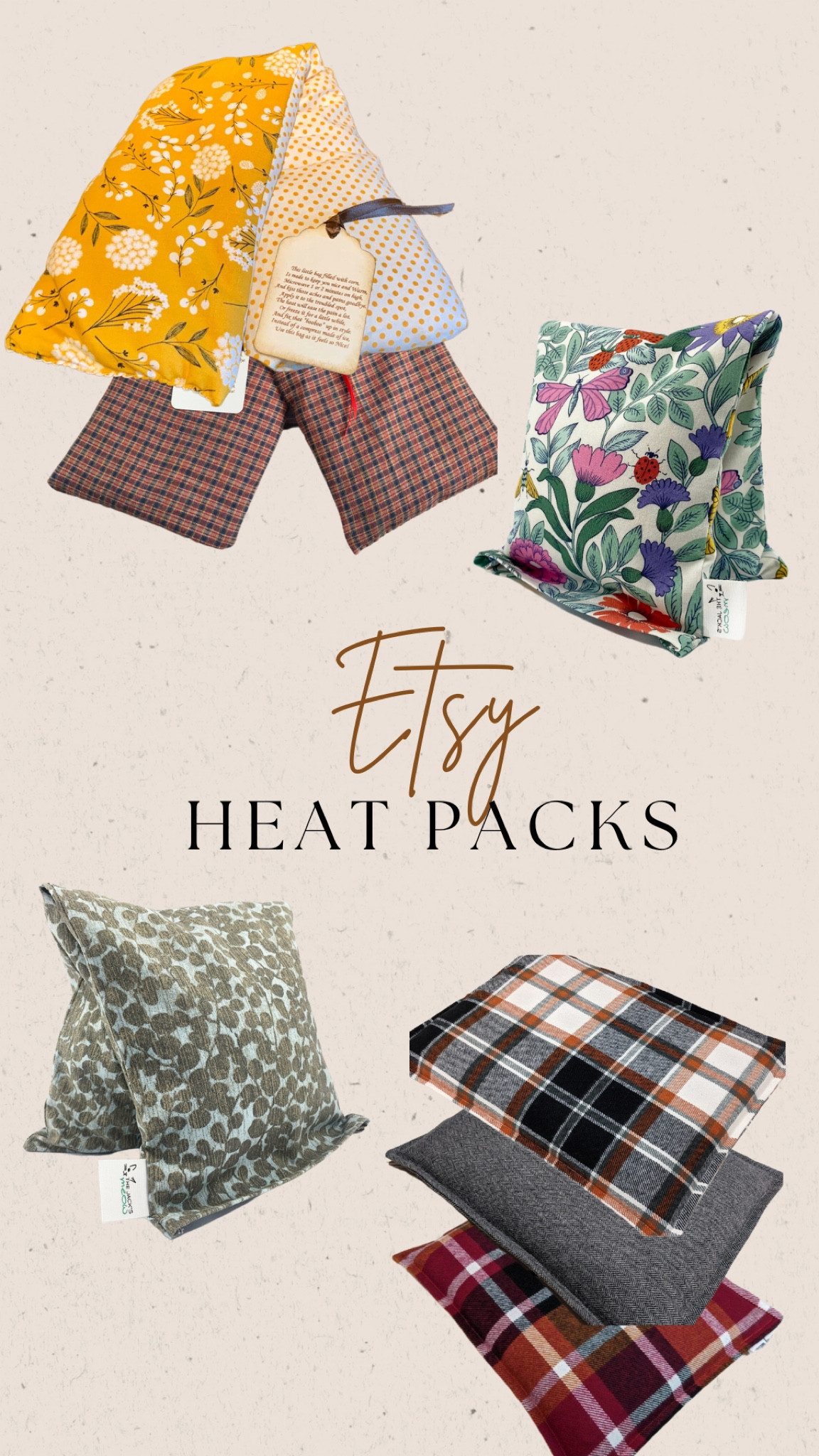 I literally use my corn heat pack every single night - microwave it for 2-3 minutes & toss it in my bed to warm it up & then cuddle it. Especially useful when I’m on my period too 💛 tried to find the best ones similar to mine on Etsy 
#Etsyfind #heatpack #selfcare #Etsy #shopsmall #smallbusinessfind #bedtimeroutine 

#LTKFind #LTKunder50 #LTKGiftGuide