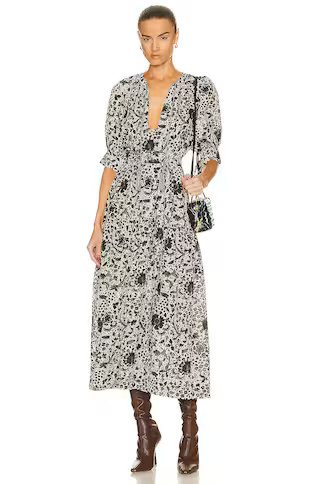 Ulla Johnson Selena Coverup Dress in Agave | FWRD | FWRD 