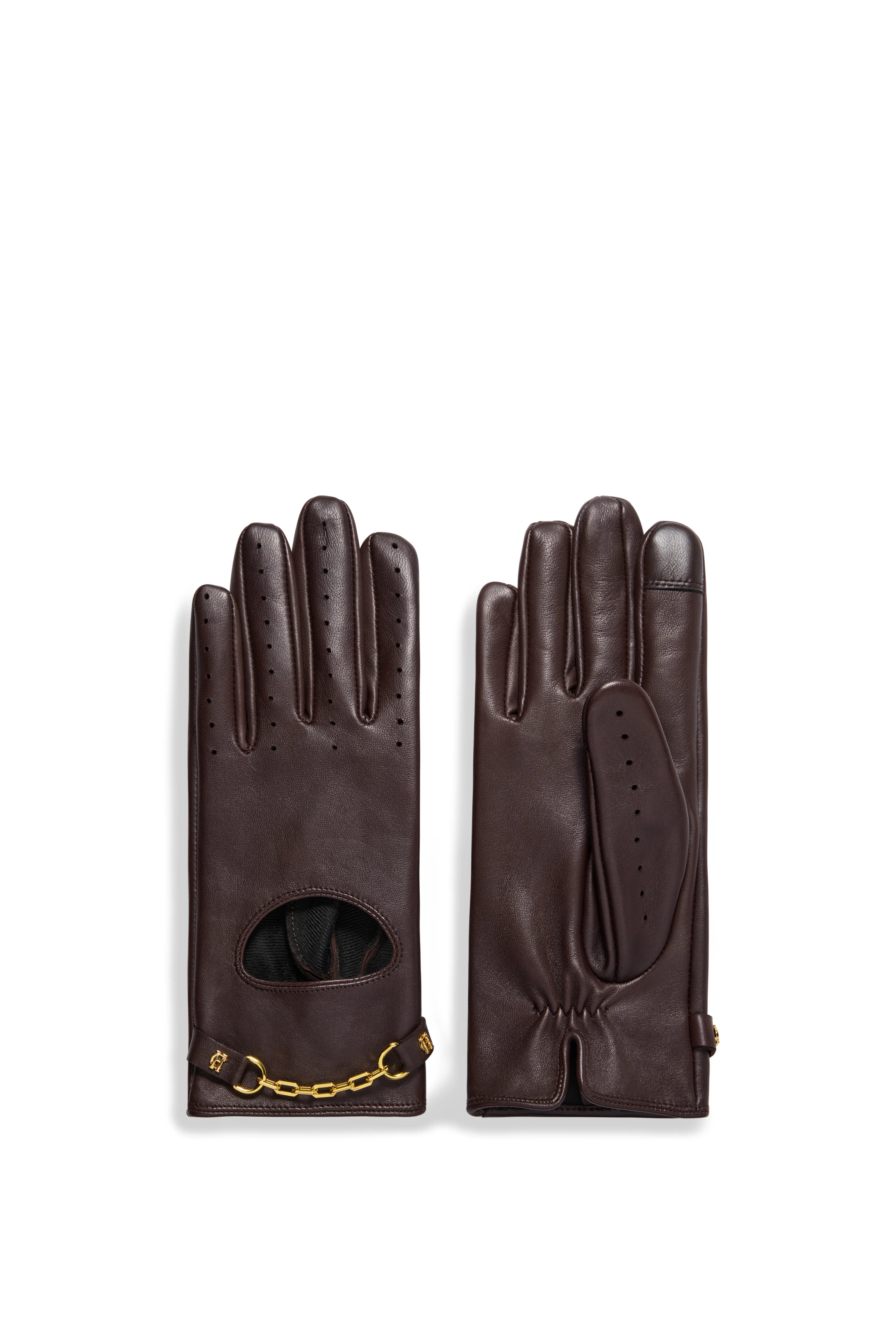 Leather Driving Gloves (Chocolate) | Holland Cooper