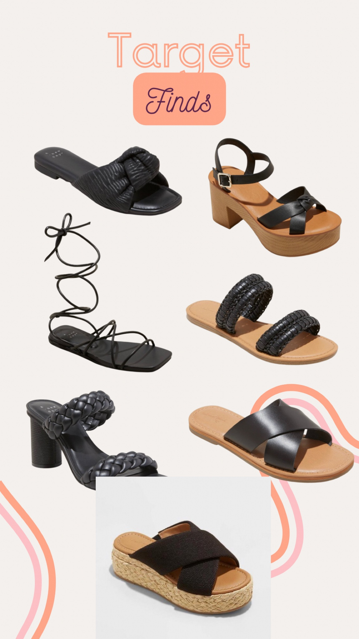 Right now Target sandals are 30% off! I’ve rounded up some of my favorite black sandals 🩴 

#LTKunder50 #LTKsalealert