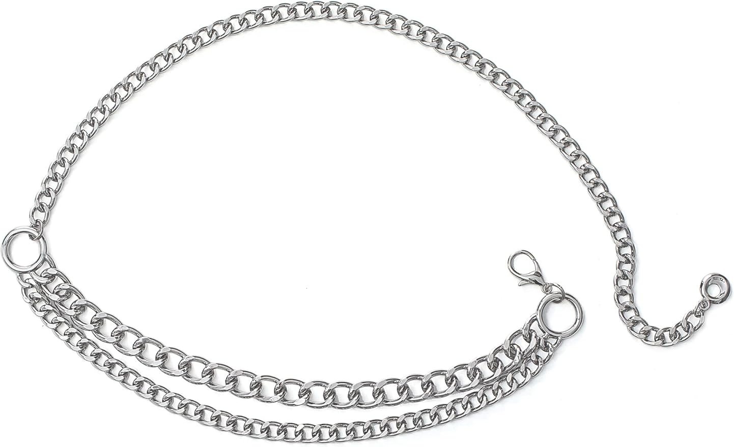 FAN&LOUIS Women's Silver Chain Belt Waist Belly Body Chain Jewelry for Women Dresses Pants Costum... | Amazon (US)