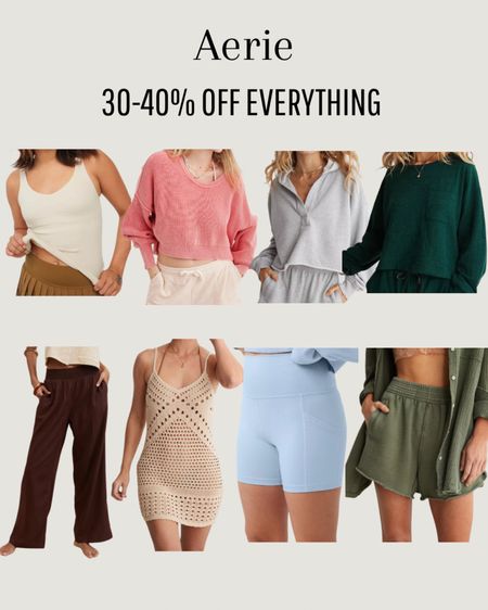 Aerie 30-40% off everything! 

#LTKfitness #LTKstyletip #LTKsalealert