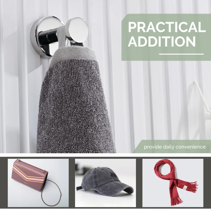 Stainless Steel Wall Mounted Robe Hook | Wayfair North America