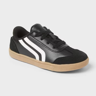Boys' Boston Lace Up Court Sneakers - Cat & Jack™ Black 3 | Target