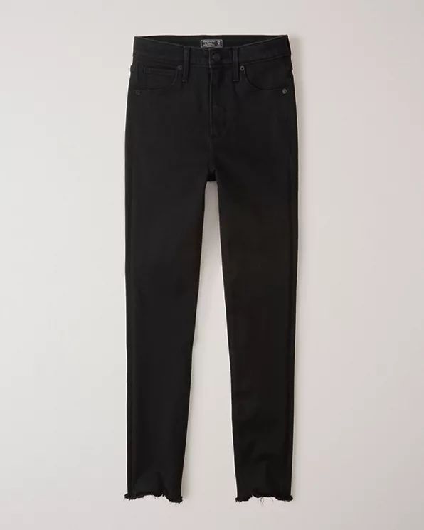 High Rise Super Skinny Ankle Jeans | Abercrombie & Fitch (US)