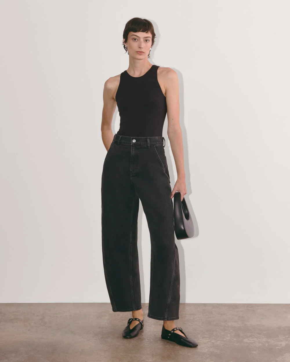 The Cutaway Tank Bodysuit | Black | Thong | Everlane