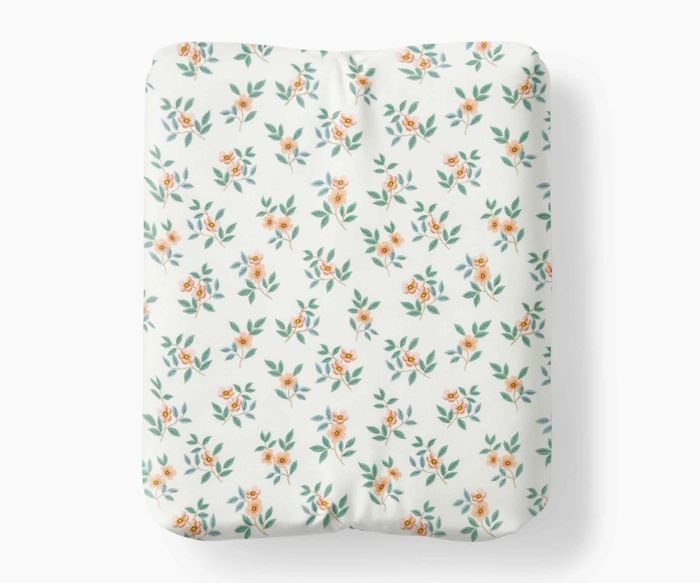 Citrus Grove Ivory Percale Fitted Sheet | Rifle Paper Co. | Rifle Paper Co.
