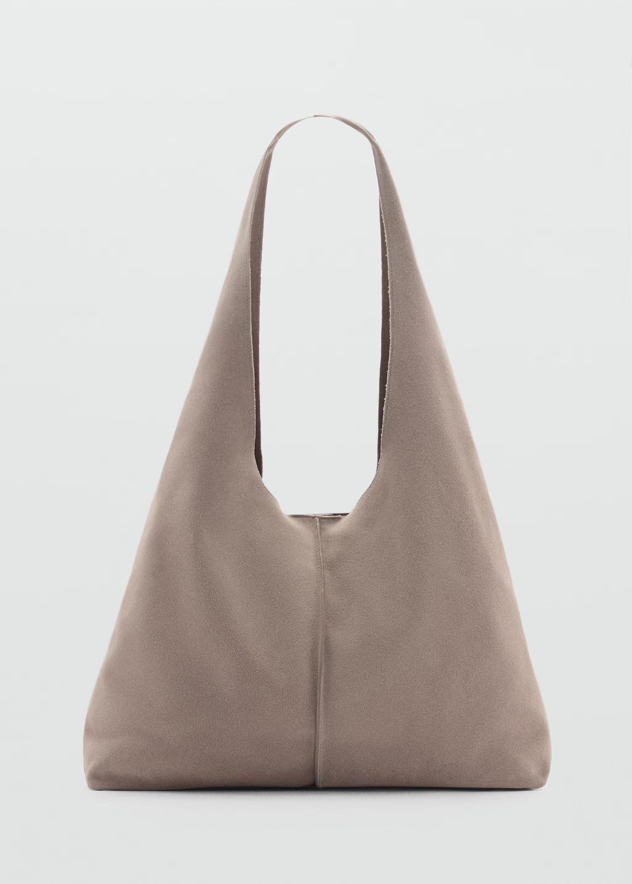 Leather shopper bag | MANGO (US)