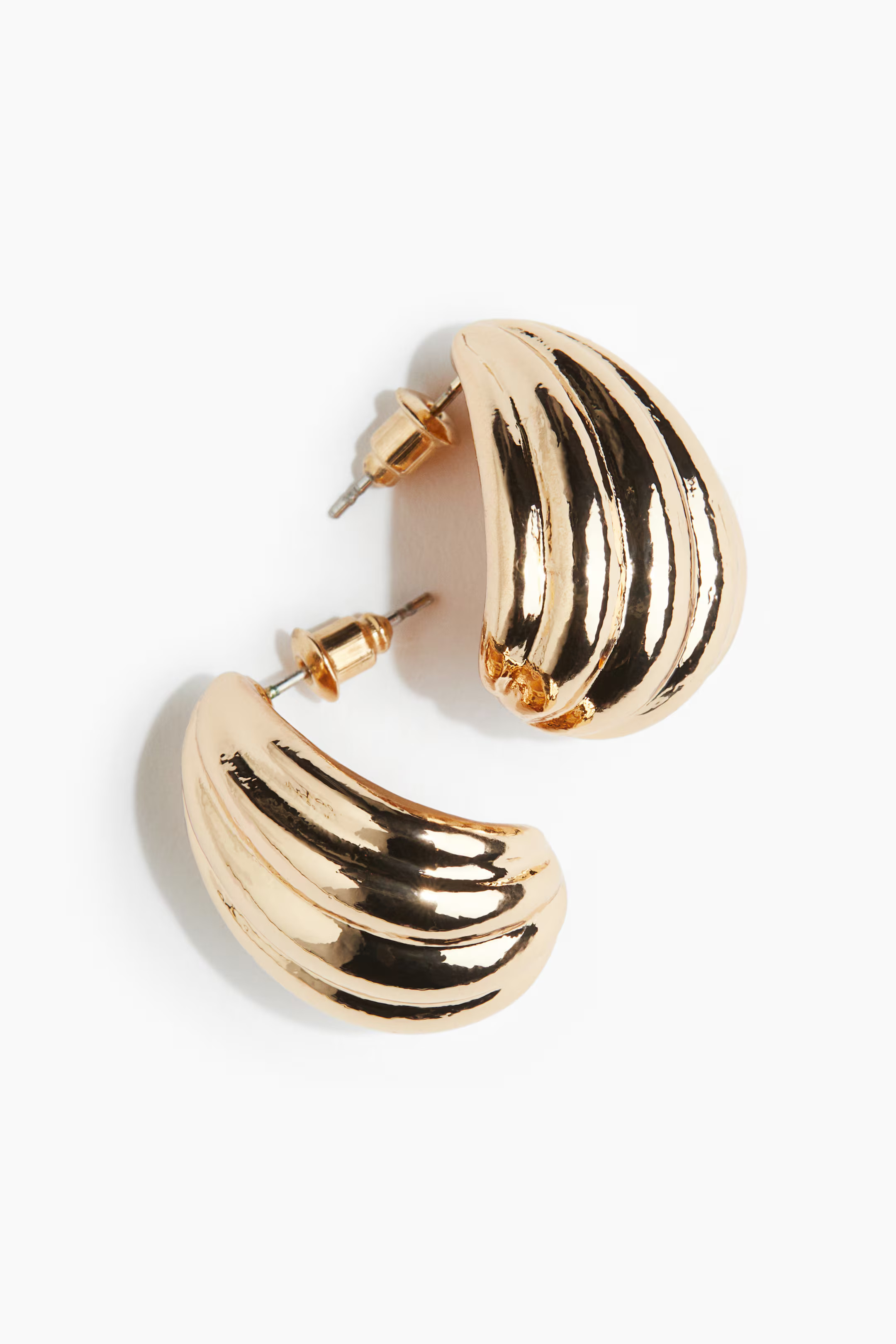 Fluted Hoop Earrings | H&M (US + CA)