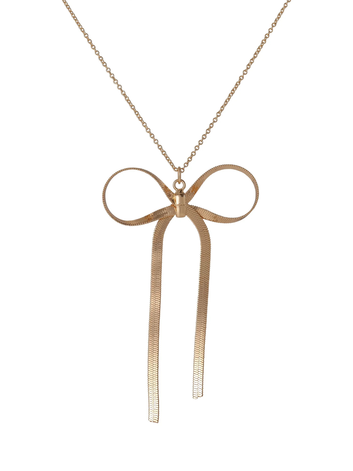 Celebrity Pink Women\u2019s Bow Pendant Necklace | Walmart (US)