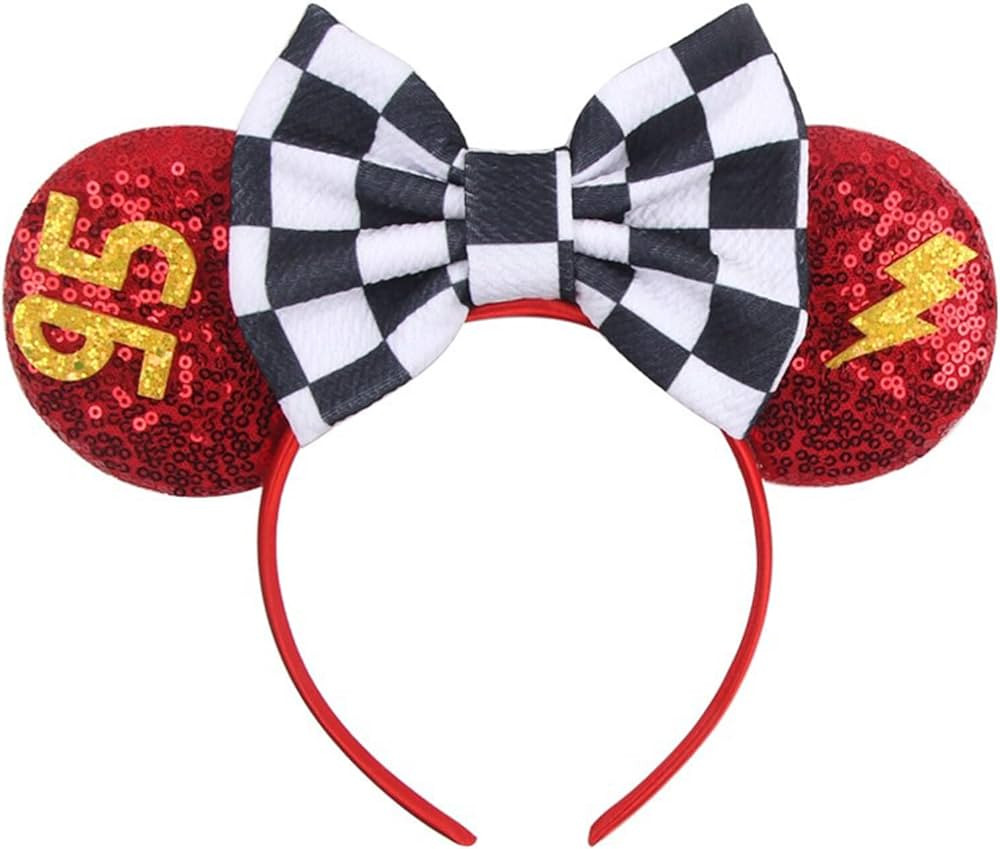 Foeran Mouse Ears Headbands, Sequin Mouse Ears Headband with Bow for Kids Adults Women, Accessori... | Amazon (US)
