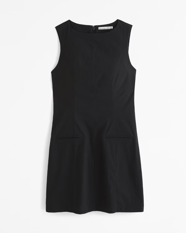 Women's High-Neck Stretch Mini Dress | Women's | Abercrombie.com | Abercrombie & Fitch (US)