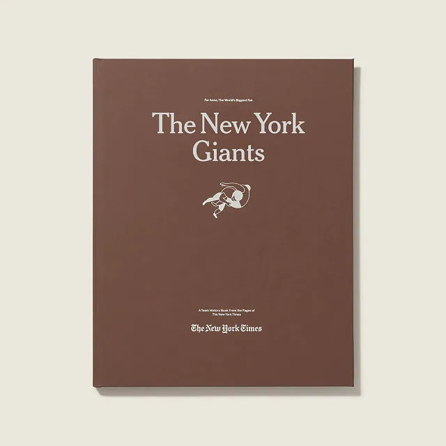 New York Times Custom Football Book, New York Giants | UncommonGoods