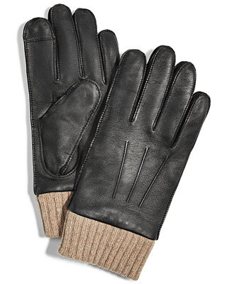 Club Room Men's Cashmere Gloves, Created for Macy's - Macy's | Macy's