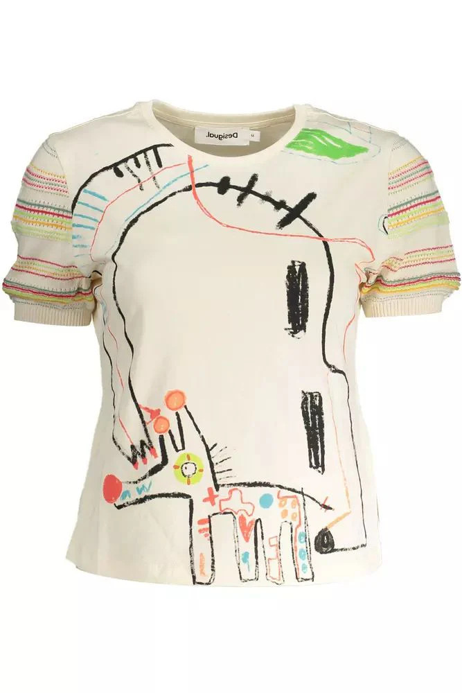 Desigual Chic Desigual Printed Tee with Contrasting Women's Accents | Shop Simon