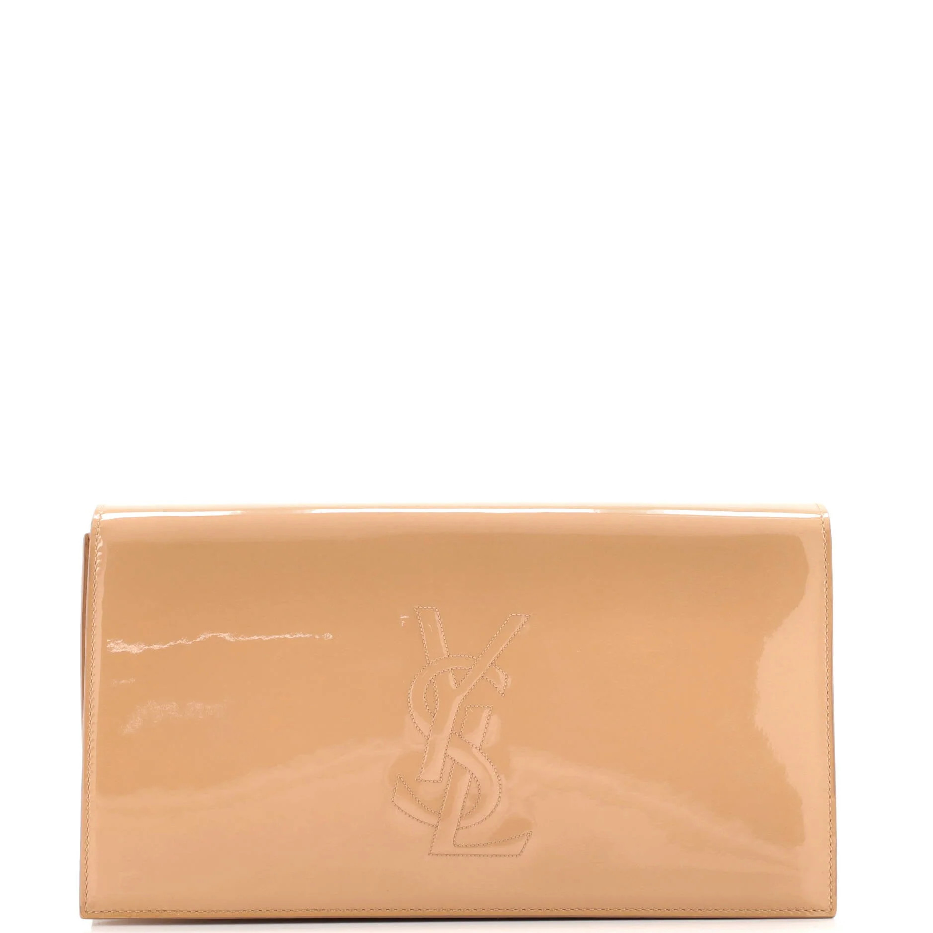 Pre-Loved Saint Laurent Belle de Jour Clutch Leather Large | Zulily