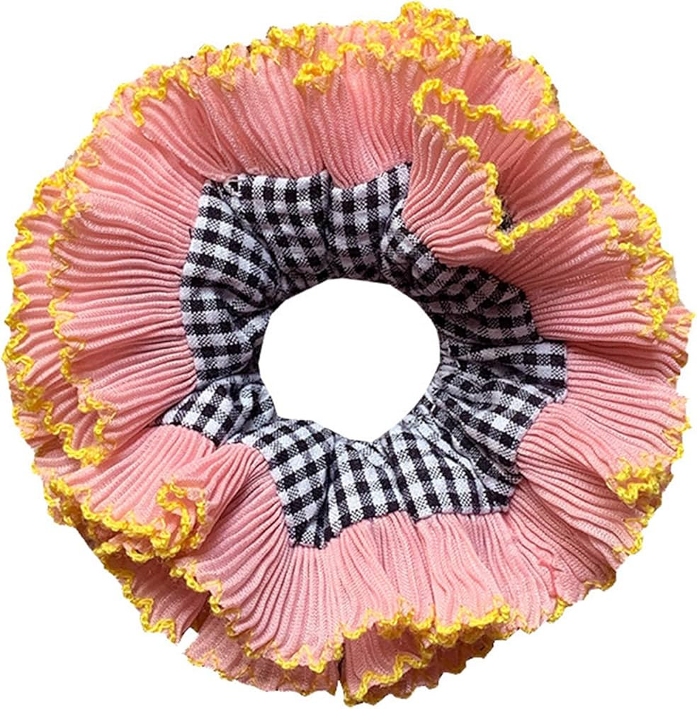NUEAYMS Vintage Lace Hair Scrunchies ThickUpdo Oversized Hair Scrunchy Elegant Donuts Hair Rope S... | Amazon (US)