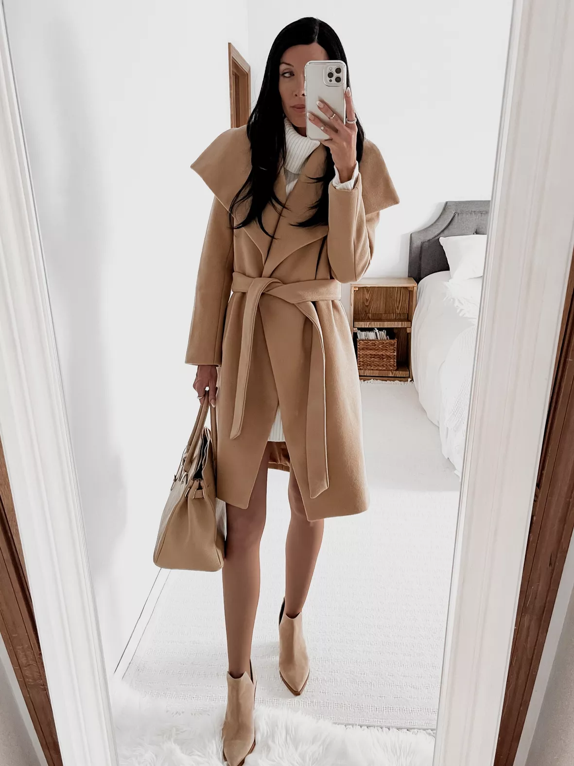 Belted Wool Blend Wrap Coat curated on LTK