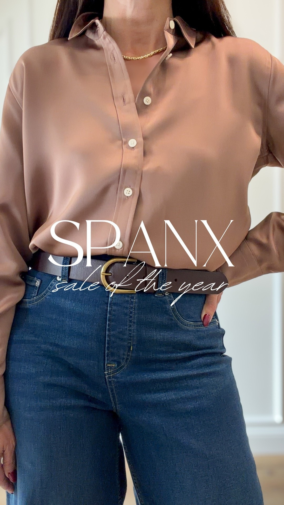 Your favorite @Spanx pieces just dropped to 30% off (some up to 50% off). RUN!

-Look 1:
Shimmer wrap-medium (needed small)
Shimmer Barrel Pants-medium
-Look 2:
Satin button down-small (runs big)
Wide-leg jeans-medium/regular
-Look 3:
Brushed Half-zip-medium
Brushed pants-medium
-Look 4:
Tuxedo button down-medium, could do small
Flare jeans-in size 6

Loungewear | casual outfit | elevated casual | over 50 style | over 40 fashion | fall outfit | travel outfit  

#spanxpartner @shop.ltk #liketkit #Spanx



#LTKOver40