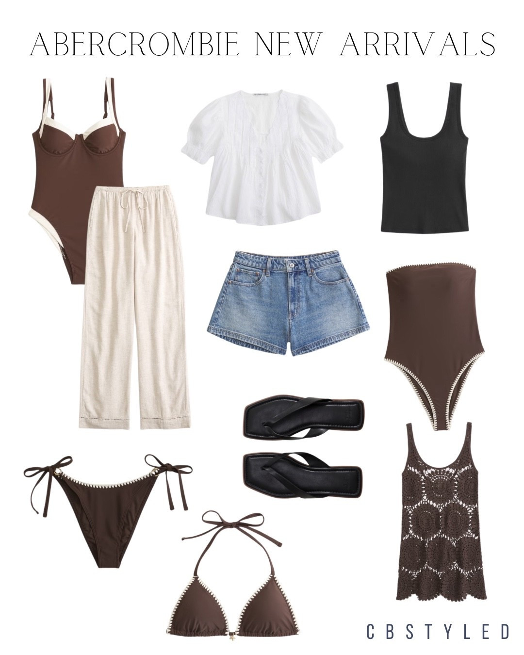 Abercrombie new arrivals, perfect for spring break and vacations to somewhere tropical! Vacation outfit ideas from Abercrombie 

#LTKootd