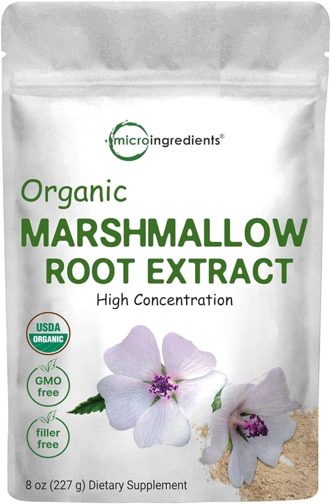 Micro Ingredients Organic Marshmallow Root Powder, 8 Ounce, Filler Free and Traditionally Used, S... | Amazon (US)