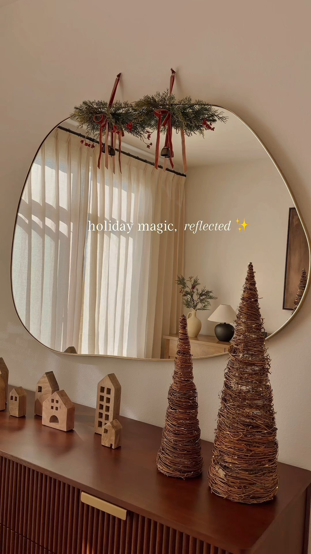 Organiic brassy mirror - holiday styling ✨

#LTKHoliday #LTKSaleAlert #LTKHome