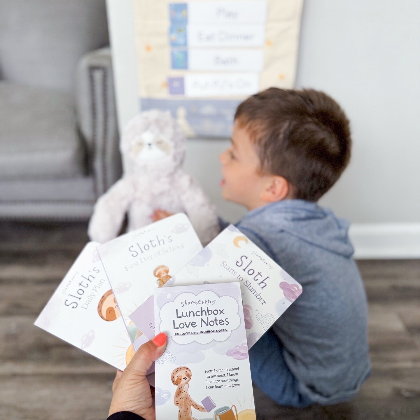 First days can be tough — but with a little love, consistency, and the right tools, we’ve found ways to turn those nervous mornings into confident goodbyes.  Thanks to Slumberkins Back to School Starter Kit, small rituals and familiar routines helped ease his nerves.  So proud of my little guy for stepping into this new chapter one day at a time feeling safe, calm, and ready to grow.
#slumberkins #ChaostoCalm 

#LTKKids #LTKFamily #LTKSeasonal