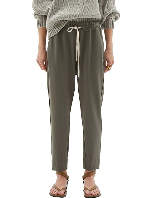 Bassike Stretch Twill Tapered Pant | David Jones | David Jones (Australia & New Zealand)