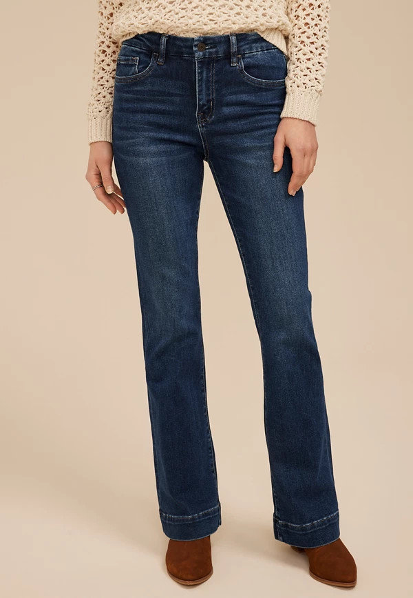 Flying Monkey™ Dark High Rise Trouser Bootcut | Maurices