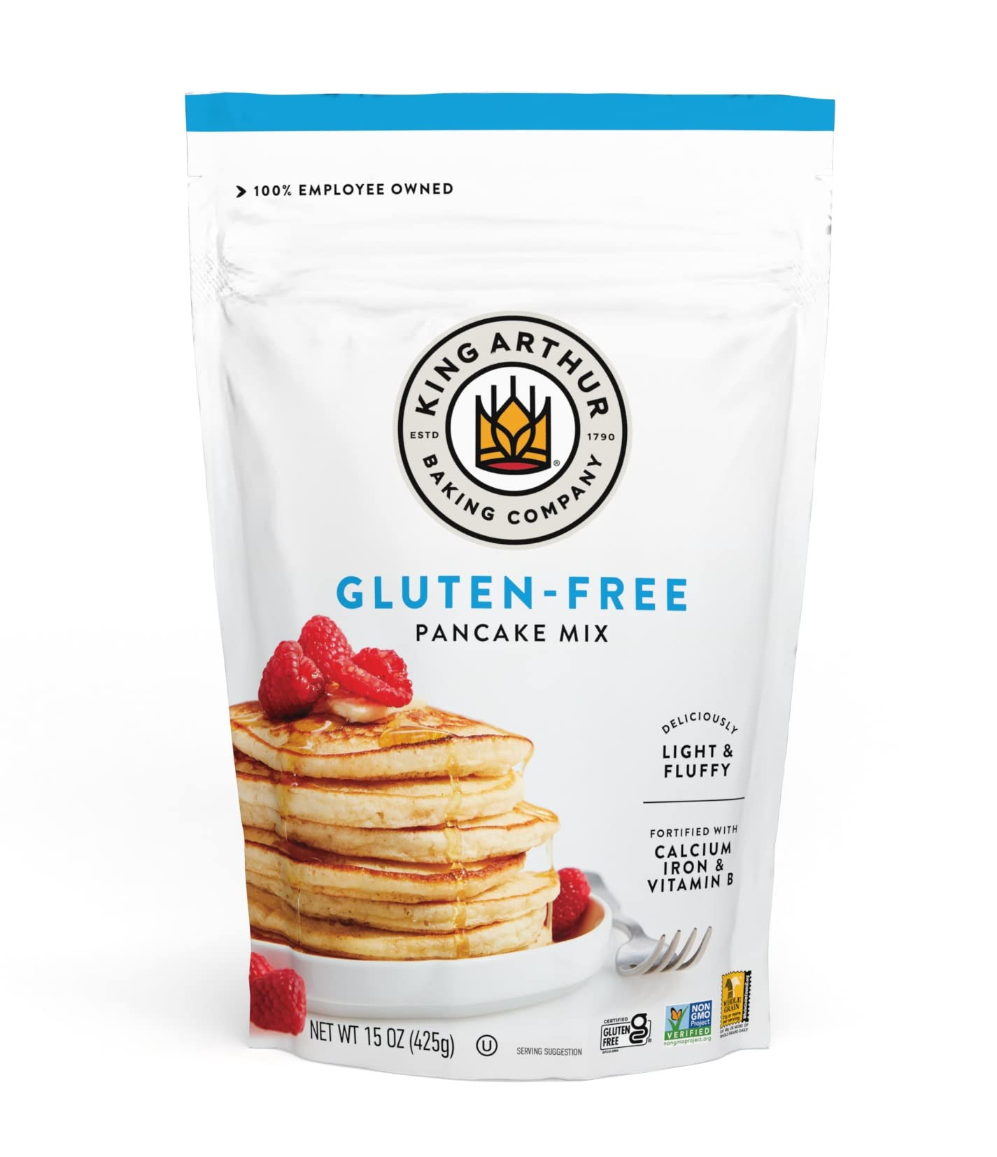King Arthur Gluten Free Pancake Mix: Non-GMO, Kosher Certified, Easy-to-Prepare Breakfast Delight... | Amazon (US)