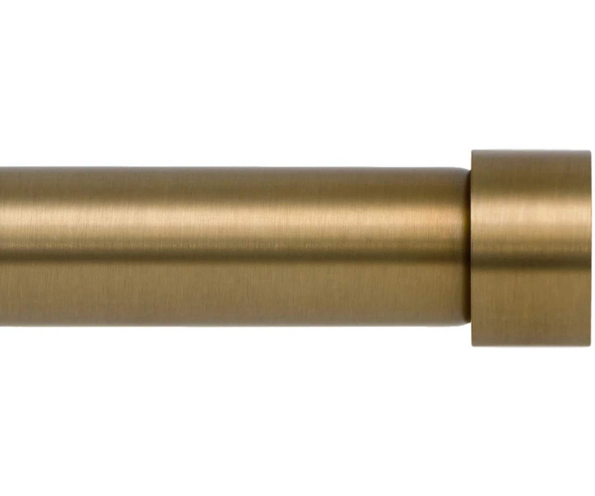 Drapery Window Curtain Rod - End Cap Style Design 1 Inch Pole | Wayfair North America