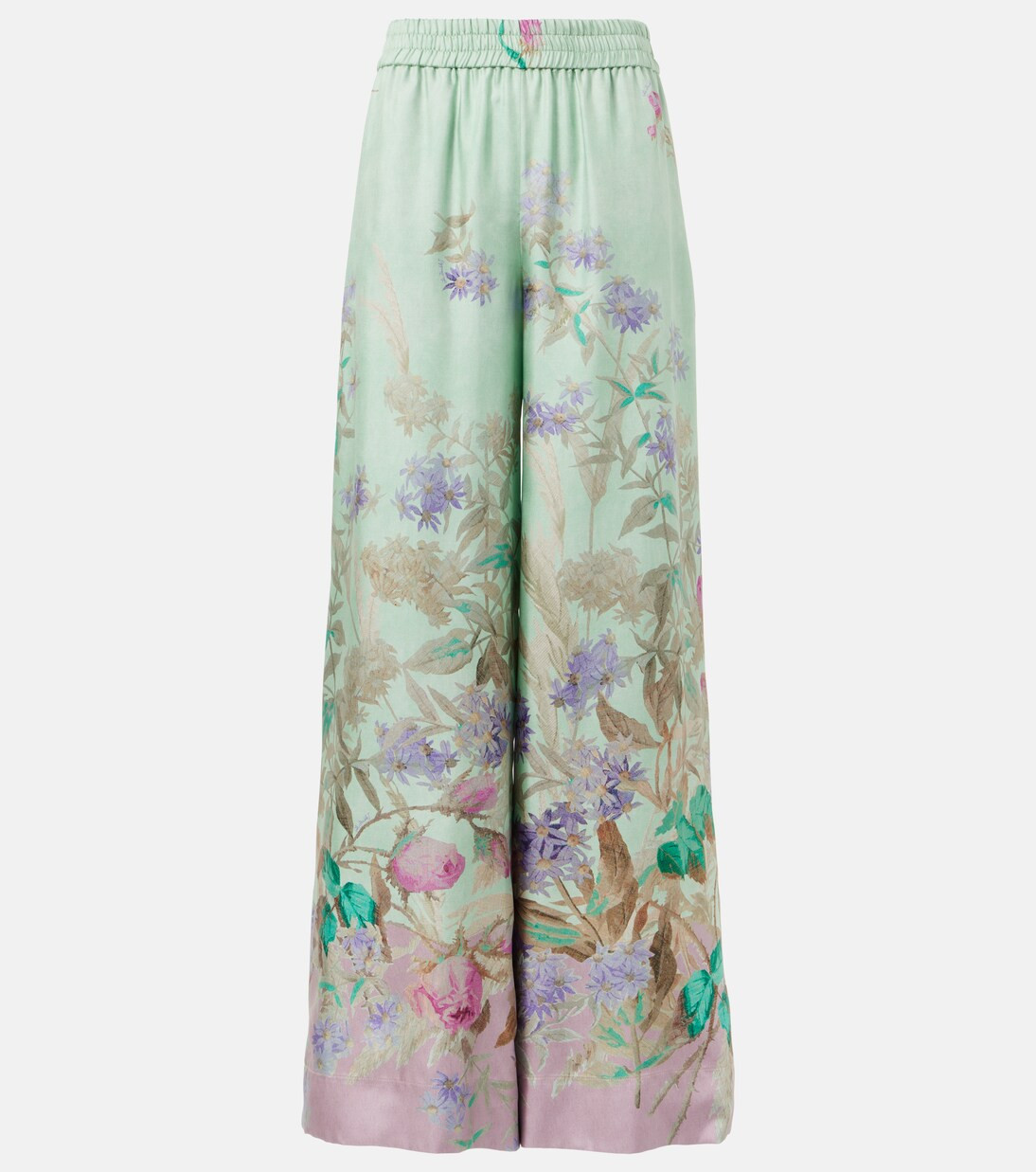Floral silk palazzo pants | Mytheresa (US/CA)