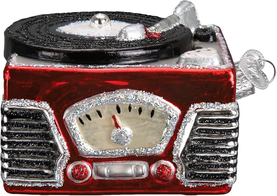 Old World Christmas Glass Blown Ornament Record Player (38043) | Amazon (US)