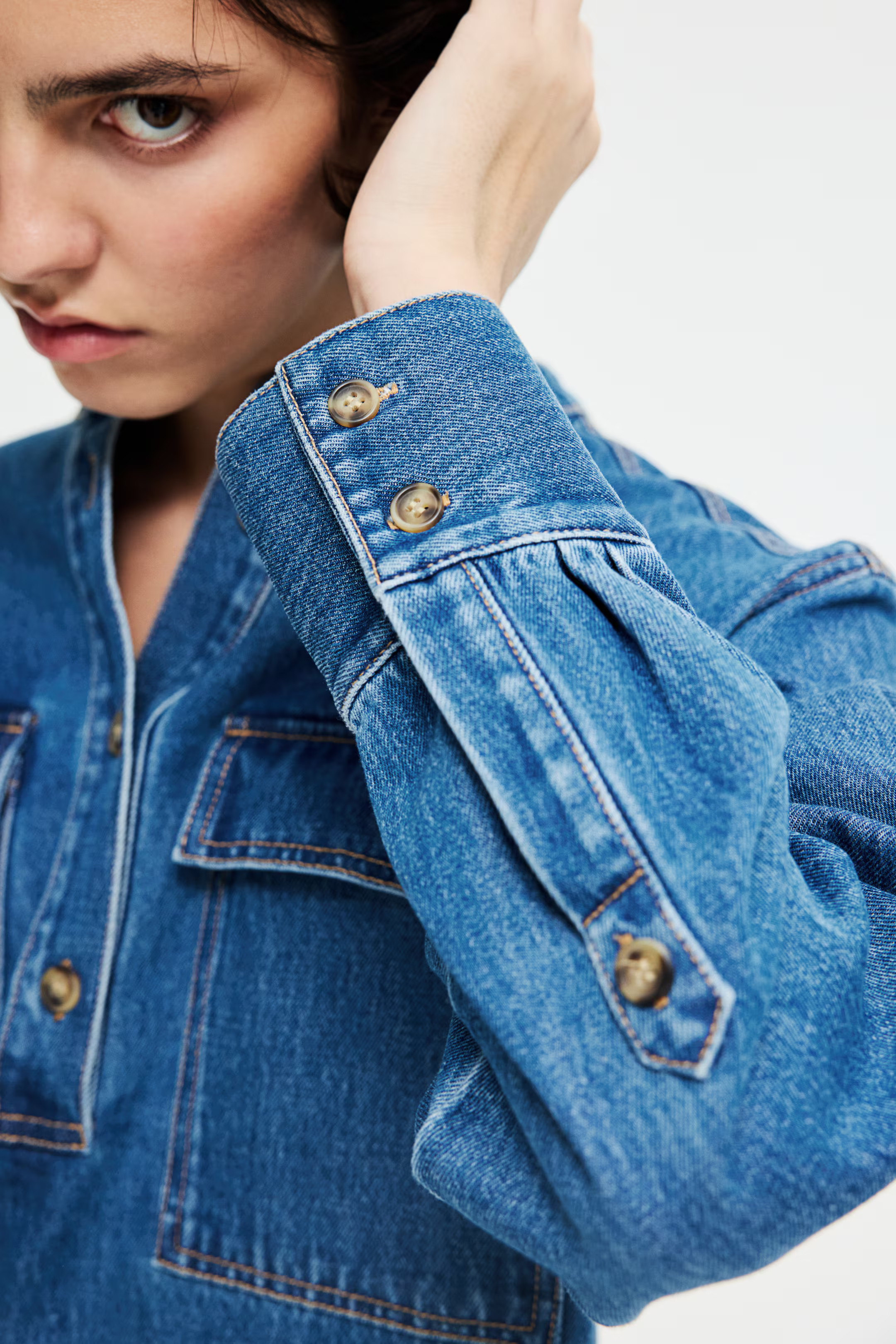 Loose-Fit Denim Shirt | H&M (US + CA)