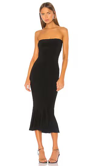 Strapless Fishtail Dress in Black | Revolve Clothing (Global)