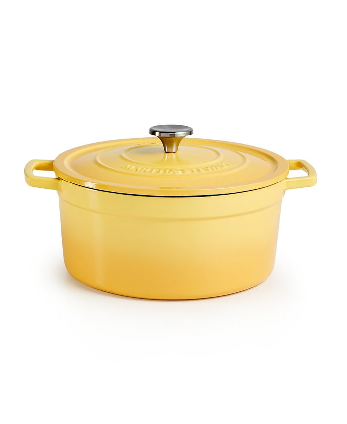Martha Stewart Collection Enameled Cast Iron Round 6-Qt. Dutch Oven, Created for Macy's & Reviews... | Macys (US)