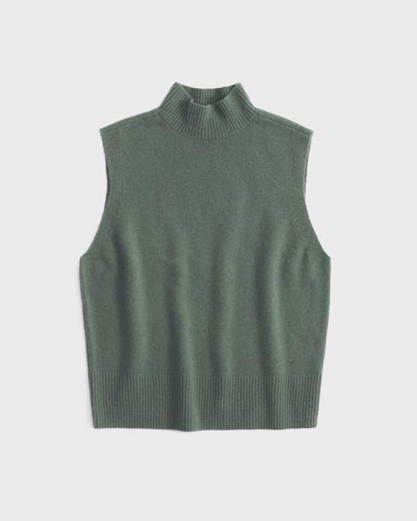 Women's Wool-Blend Mockneck Sweater Shell | Women's Tops | Abercrombie.com | Abercrombie & Fitch (US)