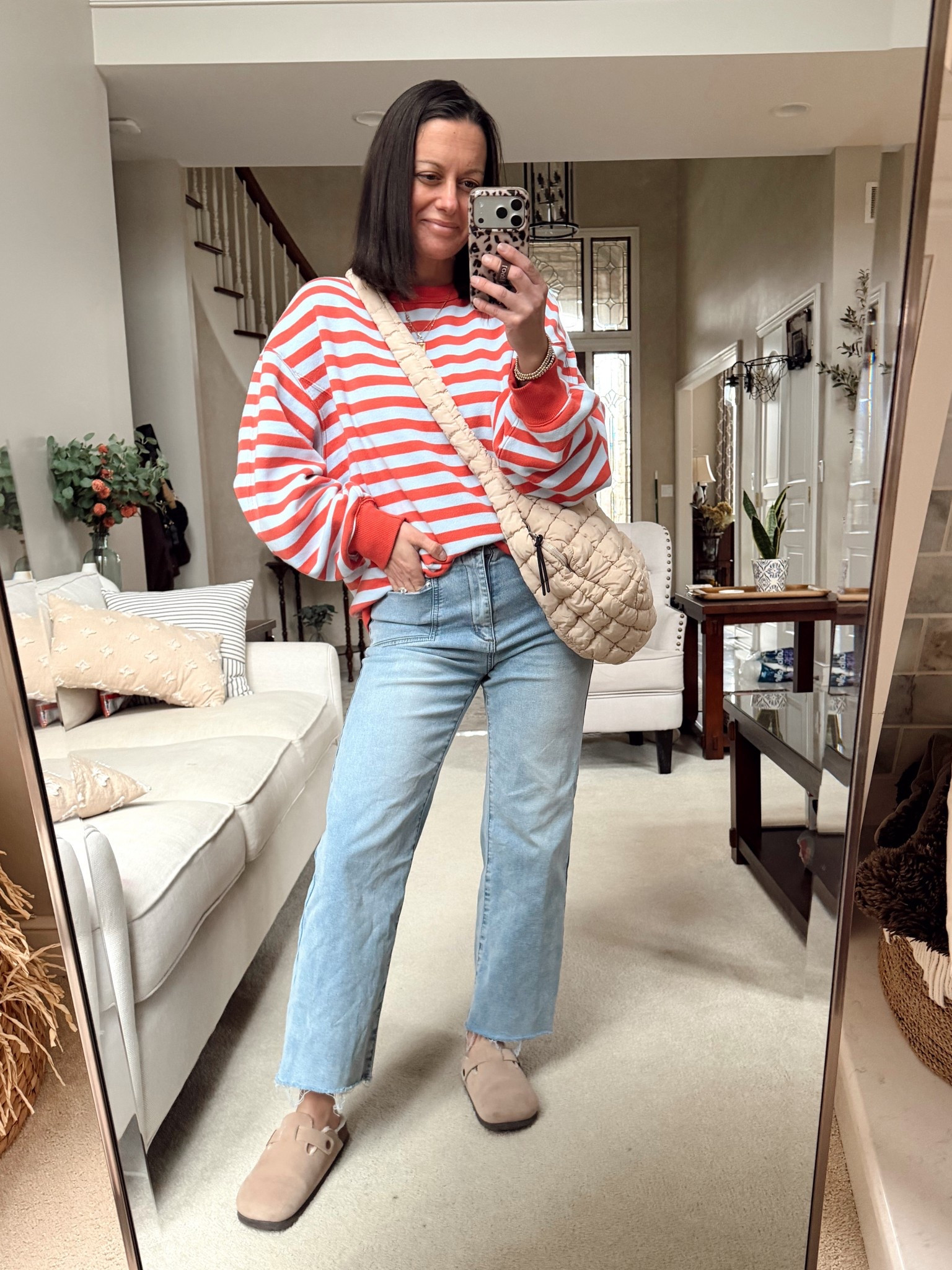 Aerie sweatshirt on major sale! These run big so size down!
Amazon jeans run true to size.




#LTKootd #LTKPetite #LTKOver40