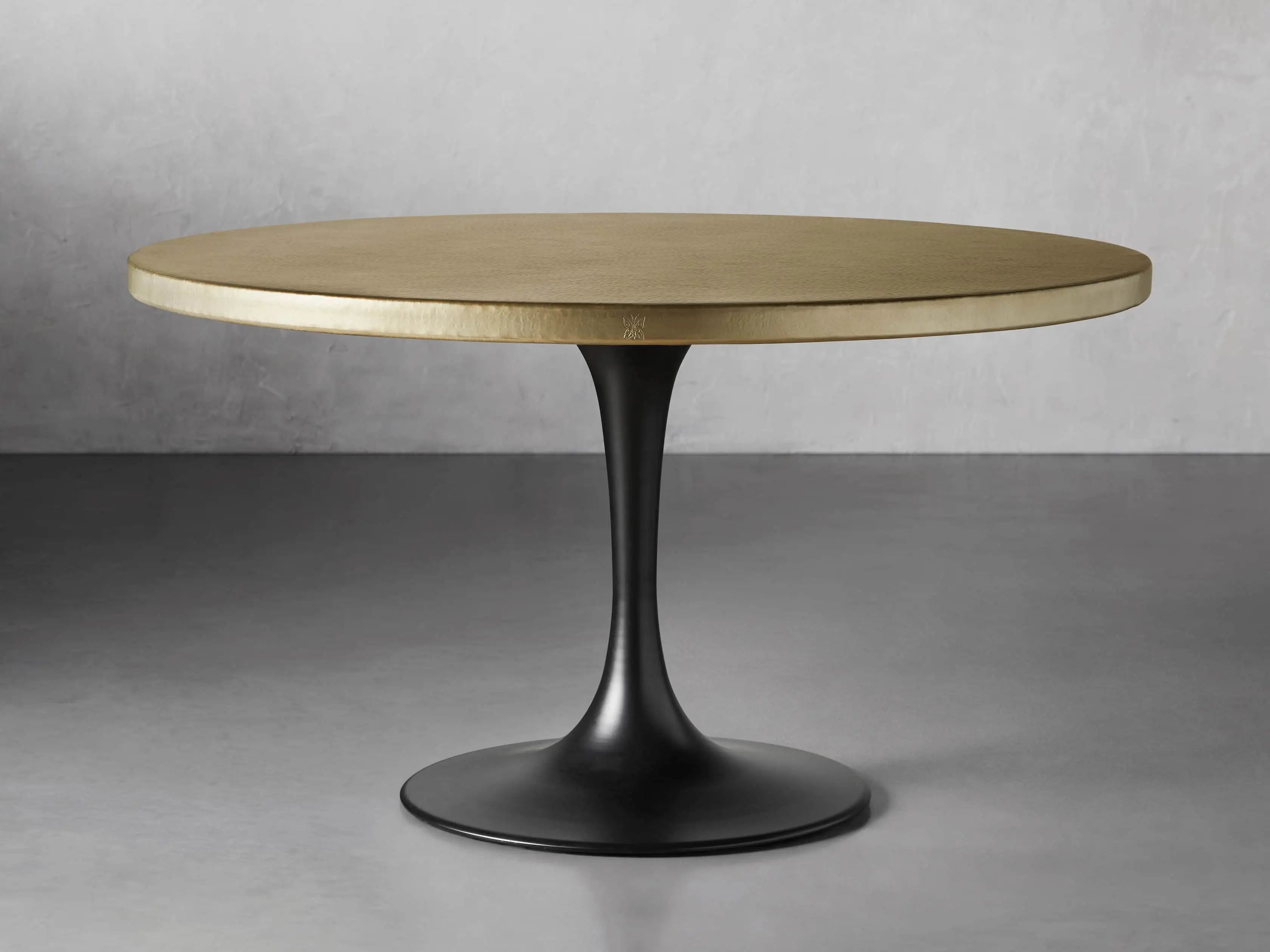 Recycled Metal Dining Table with Tulip Base | Arhaus