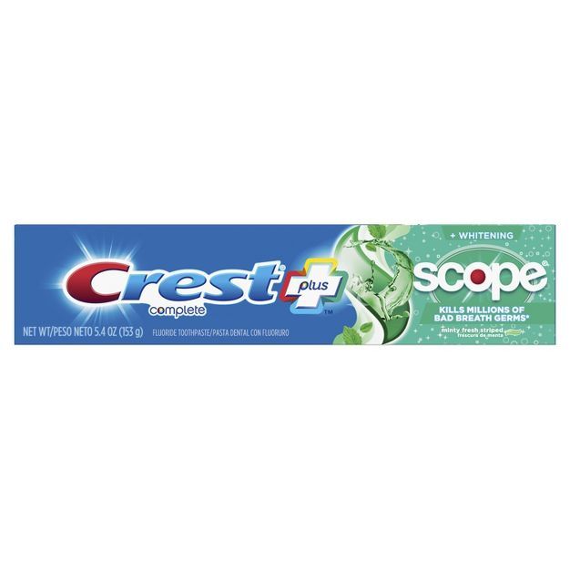 Crest + Scope Complete Whitening Toothpaste Minty Fresh | Target