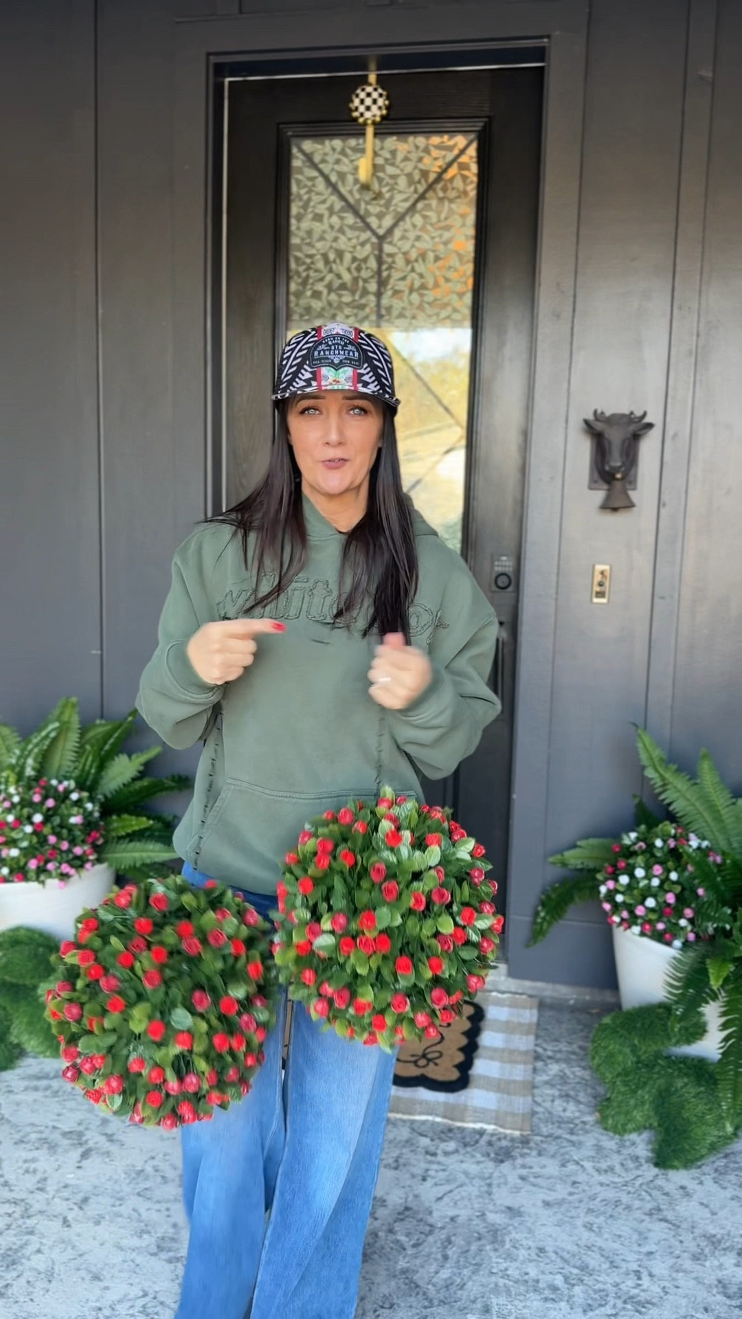 my planters always looked empty until I added these faux topiary spheres — they instantly make the porch feel finished without any watering or upkeep. they hold their shape, look realistic, and work year round

#ltkhome #frontporchdecor #easyhomedecor #outdoorstyling #homedetails

#LTKHome #LTKSaleAlert #LTKSeasonal