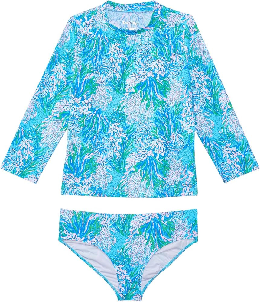 Lilly Pulitzer Girls' Bobby Rashguard Set UPF 50 (Toddler/Little Big Kids) | Amazon (US)
