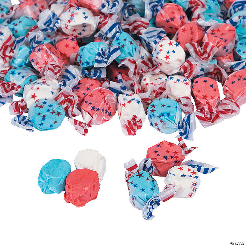 24 oz. Red, White & Blue Patriotic All-American Taffy Candy - 67 Pc. | Oriental Trading Company