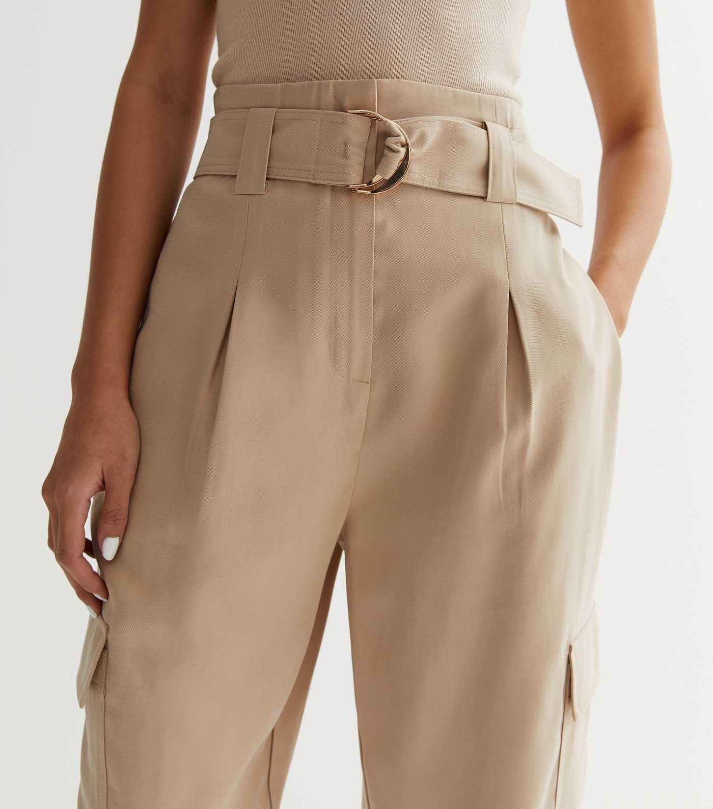 Stone Belted Cargo Trousers
						
						Add to Saved Items
						Remove from Saved Items | New Look (UK)
