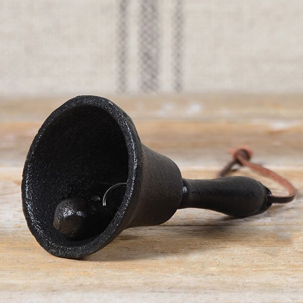 Vintage Inspired Cast Iron Dinner Bell Set of 2 | Antique Farm House