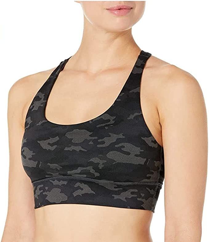 Core 10 Women's All Day Comfort Strappy Longline Yoga Sports Bra with Removable Cups | Amazon (US)