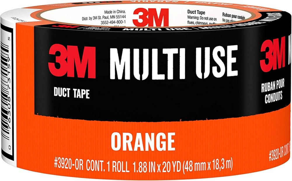 3M 3920-OR Duct Tape, 20 Yards, Orange | Amazon (US)